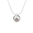 thumbnail image 2 of Delight Jewelry Silvertone Sun Face with Beaded Edging Hero Ring Charm Necklace, 18", 2 of 4