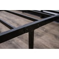 thumbnail image 2 of Queen Size Steel Platform Bed Foundation with Black Finish for Main Bedroom, 2 of 4