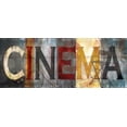 thumbnail image 2 of Nan 24x12 Black Ornate Wood Framed with Double Matting Museum Art Print Titled - Cinema, 2 of 4