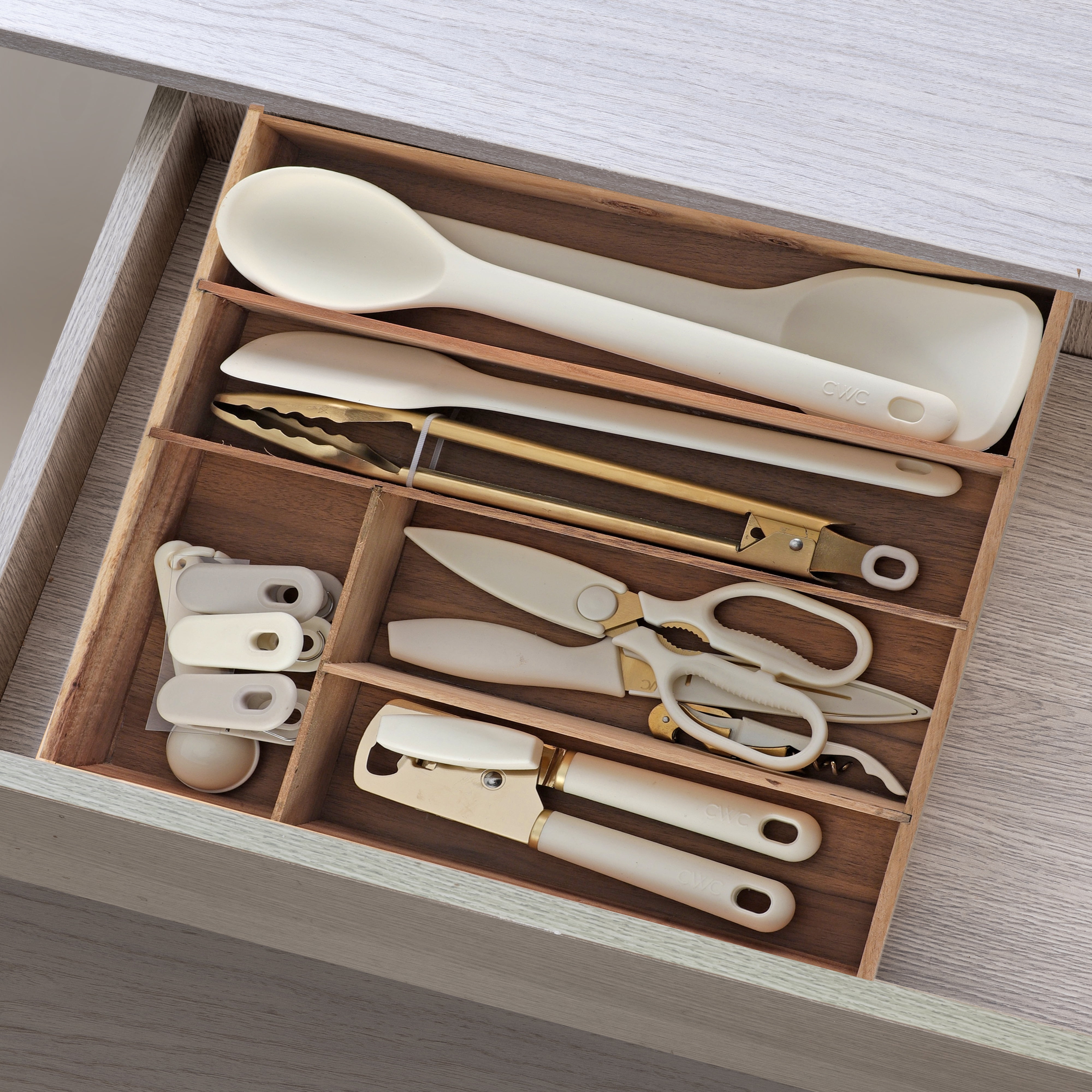 Cook with Color 19 Piece Utensil Set with storage tray