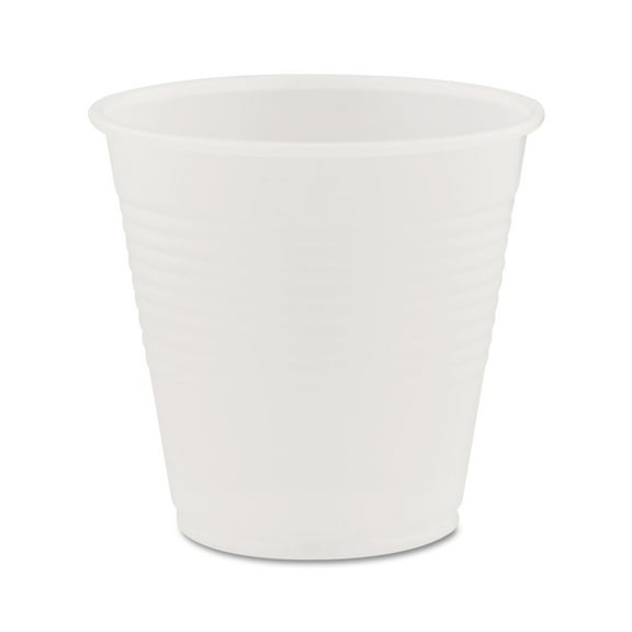 Dart Y5 5 oz. High-Impact Polystyrene Cold Cups - Translucent (25 Sleeves/Carton)