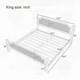 thumbnail image 3 of Solid Pine & Natural Rattan: French Provincial Bed in Two Sizes & Colors, 3 of 11