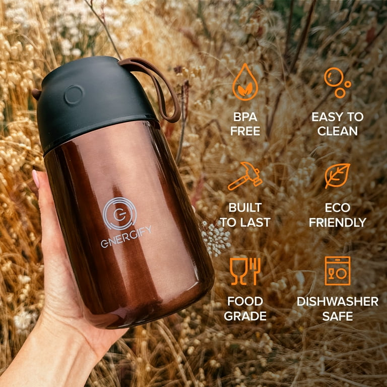 Energify Wide Mouth Insulated Food Jar Vacuum Insulated Keep Soup