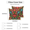thumbnail image 2 of Boho Flower Outdoor Pillow Covers 16x16 Inch Throw Pillow Covers Set of 2 Waterproof Decorative Pillow Cases Red Blue Yellow Colorful Mexico Tribal Cushion Covers for Patio Furniture Garden Couch, 2 of 8