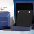 thumbnail image 5 of Gem Stone King 14K Yellow Gold White Topaz Stud Earrings for Women Men (2.00 Cttw, Gemstone Birthstone, Round 6MM), 5 of 6
