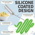 thumbnail image 2 of Zulay Kitchen Durable Premium Silicone Potato Masher Kitchen Tool Light Green, 2 of 5