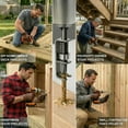 thumbnail image 6 of #10 x 3" Deck Screws for DIY Projects: 5 lb Box Brown Epoxy Coating Torx Wood Screws with T25 Star Drive Bit - Rust Resistant Exterior Screws for Outdoor Deck Building Fence, 6 of 9
