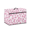thumbnail image 2 of HELLHERO Sewing Machine Covers with Pockets for Extra Accessories Pink Cow-print Foldable 17.7x8.6x12.5 Inch Ideal Gifts, 2 of 8
