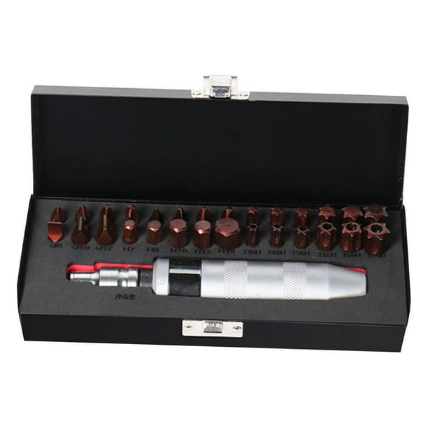 Juego de Destornilladores de Impacto Manual de 1/2"Destornillador de Impacto Extractor ienta de Destornillador de Impacto Manual Resistente Y Mu Juego de 30 Uds.