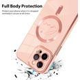 thumbnail image 4 of for iPhone 12 Pro Max Case [Support for Magsafe] Graphic Letter Love Pattern Magnetic Plating Screen Protector Luxury Elegant Case Camera Protector Soft Shockproof Corner Back Cover -Pink, 4 of 13