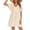 Beige-01, variant on Ekouaer Women's Cover Up Short Sleeve Beachwear Coverups Loose V-Neck Bikini Beach Tunic Top