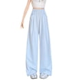 thumbnail image 5 of Liyamei Girls High Waist Wide Leg Pants with Lightweight Drape for Summer Casual Style Size 5-16 Years, 5 of 5