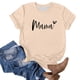 thumbnail image 4 of Fiudx Ofertas Flash Del Día Camiseta de Manga Corta con Cuello Redondo y Estampado Retro para Mujer, 4 of 4