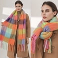 thumbnail image 4 of Nueva bufanda gruesa y cálida de lujo para invierno, chal y chales de cachemira para mujer, pañuelo de pashmina, bufanda larga para mujer, bufanda con teselas 2022, 4 of 4