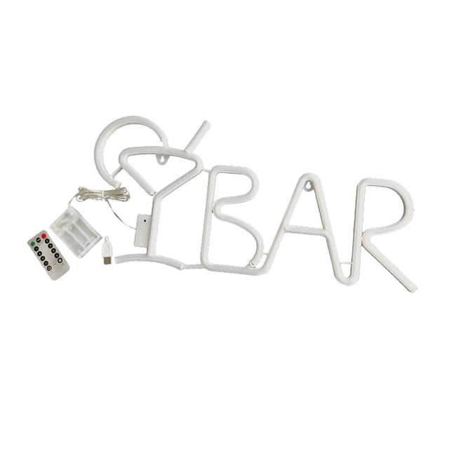BAR Letreros de Decoración de Pared Luz de Letrero LED para Palabras de Dormitorio Letrero de Arte Fresco Lámparas de Habitación Sunnimix bar lámpara de neón