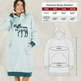 thumbnail image 7 of LazyOne Oversized Hoodie Sweatshirt, Comfortable Loungewear, Mountains (Moose Silhouette, L/XL), 7 of 7