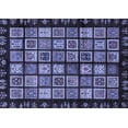 thumbnail image 1 of Ahgly Company Indoor Rectangle Abstract Blue Modern Area Rugs, 7' x 10', 1 of 4