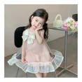 thumbnail image 3 of Ropa de verano para niños de 2 a 7 años, vestido sin mangas de verano para niñas, vestido de princesa de malla con lentejuelas y lazo, 3 of 6
