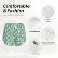 thumbnail image 4 of KLL SHIBA WITH FLORAL Pattern Shorts Women,Athletic Shorts High Waisted Running Shorts Pocket Sporty Short Gym Elastic Workout Shorts-X-Large, 4 of 7