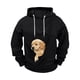 thumbnail image 4 of Ceisia Pet Carrier Hoodie Long-Sleeve for Men with Cotton Fabric Solid Color Drawstring Dogs Cats Pockets Black XXXXXL Gift, 4 of 5