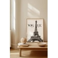 thumbnail image 2 of Vogue Eiffel Tower Paris Fashion Rolled Posters, Black White Wall Art 16x24 UNFRAMED, 2 of 3