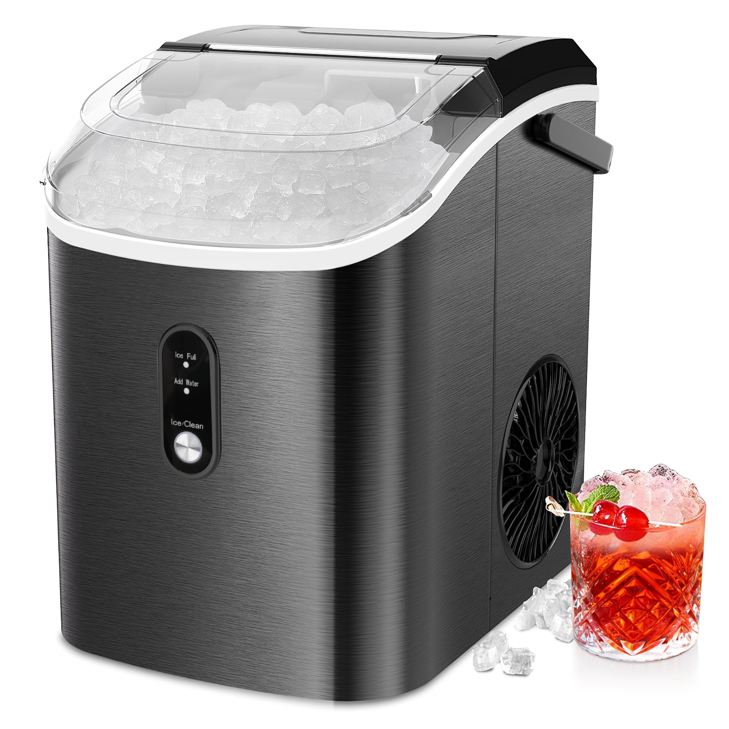 Gevi Household Countertop Nugget Ice Maker with Viewing Window
