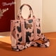thumbnail image 4 of Montana West × Wrangler Bolso de mano para mujer con estampado de vaca occidental, bolsos de diseñador con asa superior, 4 of 5
