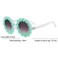 thumbnail image 2 of Gafas de sol retro de margaritas para mujer, gafas de sol redondas de flores para festivales de discoteca, 2 of 5