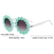 thumbnail image 2 of Gafas de sol retro de margaritas para mujer, gafas de sol redondas de flores para festivales de discoteca, 2 of 5