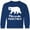 Royal Bue, variant on Inktastic Missoula, Montana White Bear Silhouette Long Sleeve Youth T-Shirt