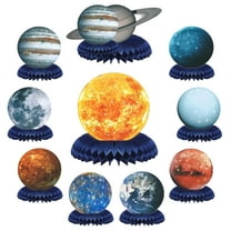 Mixtlocalior 10pcs Planet Theme Honeycomb Decorations Table Honeycomb Centerpiece Birthday Party Decorations
