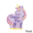 thumbnail image 3 of Big Dot of Happiness Unicorn Thank You Cards with Envelopes, Flat Rainbow Unicorn Birthday Party Blank Thank You Note Cards for Girls - Set of 12, 3 of 6