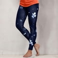 thumbnail image 2 of felwors High Waisted Yoga Pants for Workout, Solid Color Tummy Control Running Leggings for Women, Fashion Clubwear Tights Dark Blue for Size XL, 2 of 6