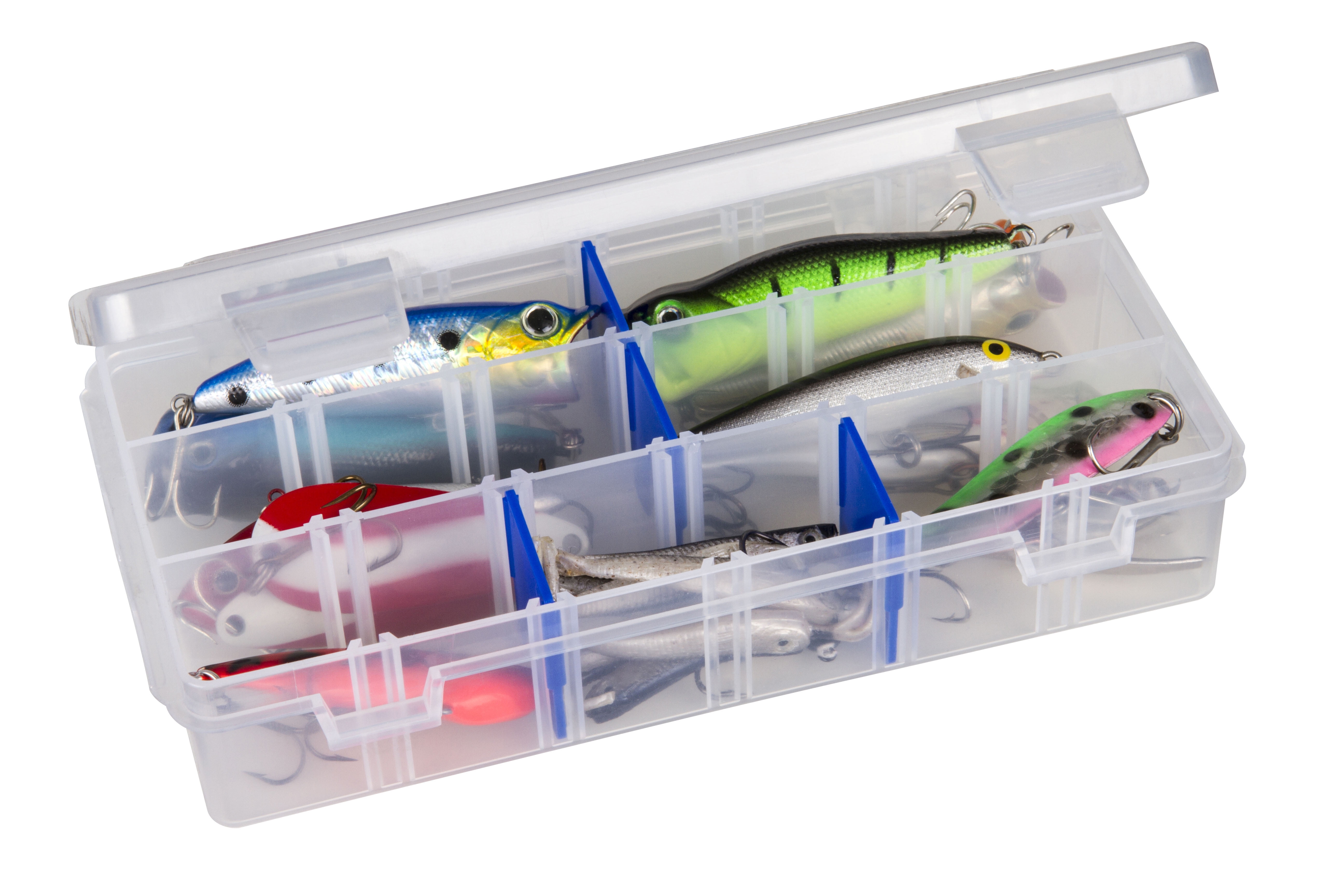Details about   Ozark Trail Large Storage Tray Fishing Tackle Box 3600 Blue Swirl 18 Compartment 