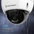 thumbnail image 2 of Amcrest UltraHD 4K (8MP) Outdoor Security POE IP Camera, 3840x2160, 98ft NightVision, 2.8mm Lens, IP67 Weatherproof, IK10 Vandal Resistant Dome, MicroSD Recording, White (IP8M-2493EW), 2 of 6