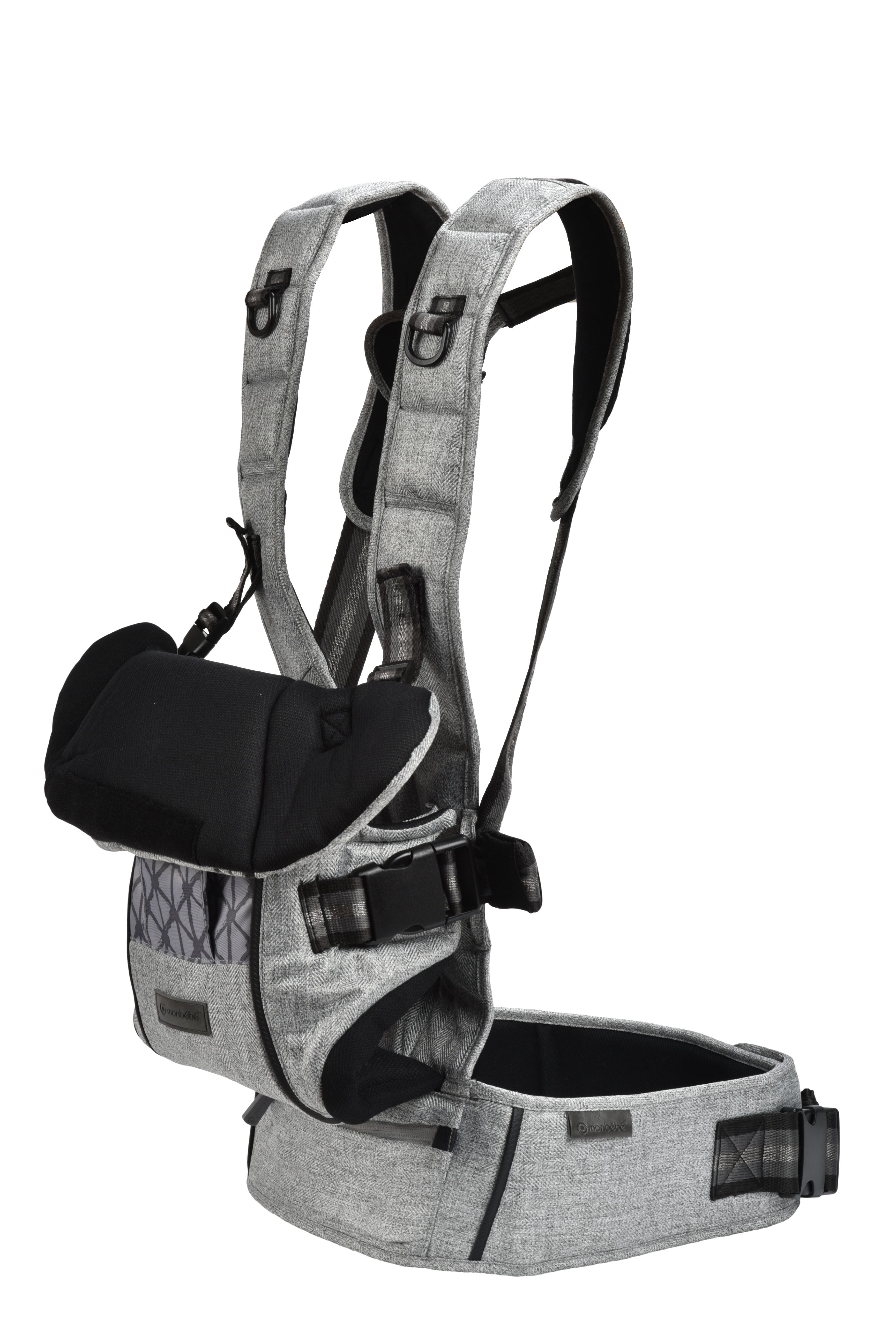 Monbebe Convertible Baby Carrier, Gray, Infant, Unisex