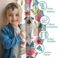 thumbnail image 3 of Blackout Kids Curtains,Pugs and Flowers Childrens Insulated Curtains Set Of 2,Bedroom Essentials,Toddler Room Decor 52x84in(132x213cm), 3 of 4