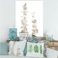 thumbnail image 2 of Designart ' Grey Eucalyptus Branches On White ' Traditional Canvas Wall Art Print, 2 of 4