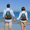 thumbnail image 6 of Kuqiui Spooky Halloween Print Drawstring Backpack Drawstring Bags,Draw String Back Bag Drawstring Bags for Sports,Gym,Travel,Swimming,Beach, 6 of 8