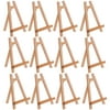 U.S. Art Supply 10.5" Tabletop Display Stand A-Frame Artist Easel (Pack of 12) Beechwood Tripod, Student Painting Holder