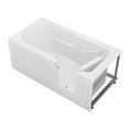 thumbnail image 3 of Meditub Collection 30 in. L x 59 in. W Right Side Drain Soaker Jetted Bathtub in White with Easy Step Wide Swing Door, 3 of 4