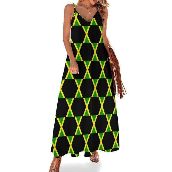 National Flag Jamaica Sleeveless Dress Loose Women's Dress Dresses Luxury Evening Dresses