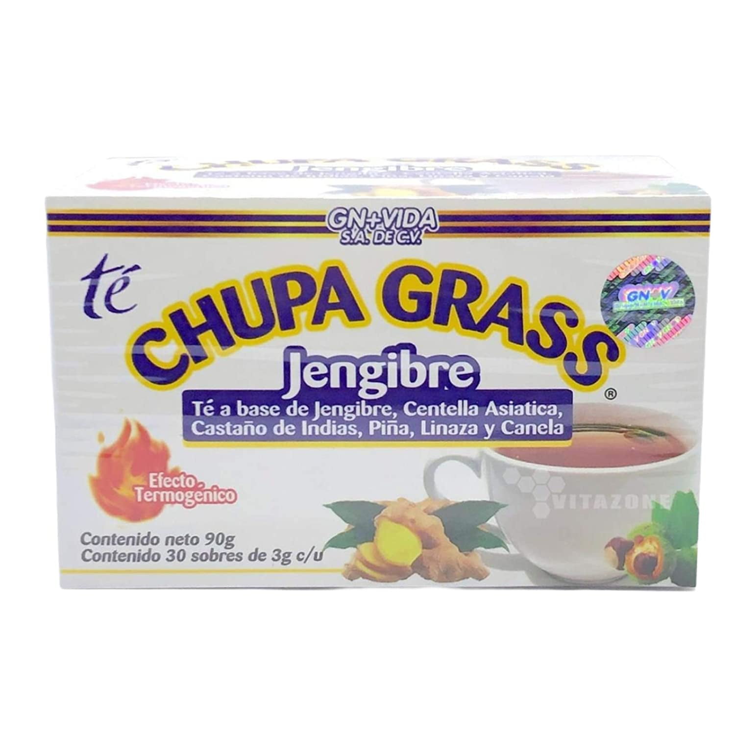 New Improved Formula Tea Chupa Grass Tea Based Ginger, Gotu Kola