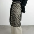 thumbnail image 5 of Women Korean Tie Up See Through Sequins Flower Lace Apron Skirt Sheer Layering Long Skirt Covering Overskirt Hip Scarf, 5 of 9