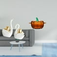 thumbnail image 2 of estatua de cisne,Estatuas y figuritas de cisne de cerámica modernas Esculturas,Escultura de animales Decoración centro de mesa,Plato de dulces,Plato de dulces de vidrio con tapa Tarro de, 2 of 8