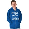 thumbnail image 5 of Stay Focused Photographer Camera Pun Zip Up Hoodie Men's Women's Brisco Brands S, 5 of 6