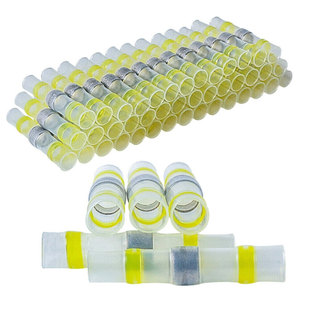 500PCS Heat Shrink Solder Seal Sleeve Connectors Waterproof Crimp Butt Terminals