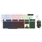 Tsuinz Wired Gaming Keyboard and Mouse Combo with Led Light for PC Laptop Xbox 1 PS4, Black
