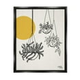 thumbnail image 2 of Stupell Industries Hanging Potted Plant Minimal Yellow Sun Lines Graphic Art Metallic Gold Floating Framed Canvas Print Wall Art, Design by Jess Baskin, 2 of 5