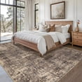 thumbnail image 3 of FairOnly 10'x13'Oriental Distressed Area Rug Machine Washable Non Slip Vintage Soft Indoor Floor Cover for Living Room Bedroom Office Study Room,Red Brown, 3 of 7